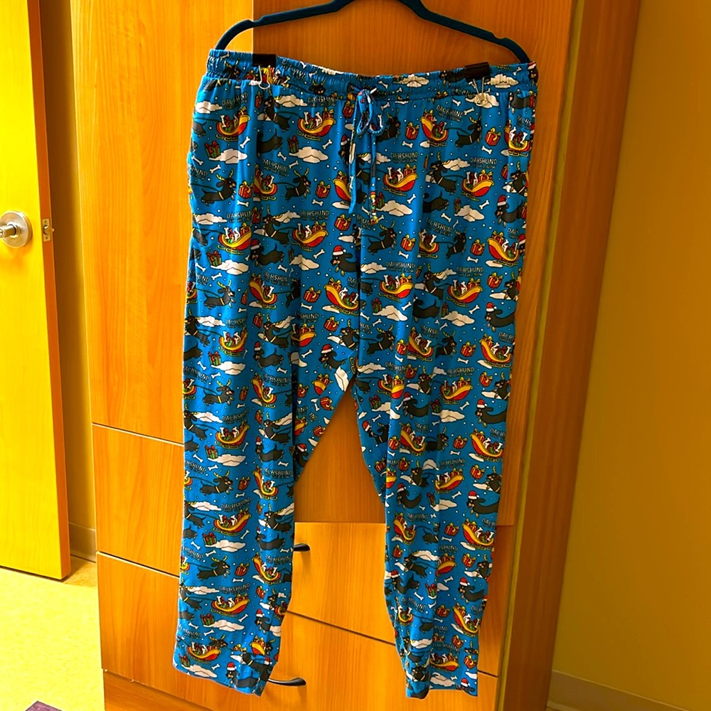 Yo Ho Ho Dachshund Thru The Snow Pajama Pants